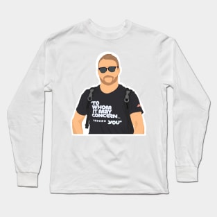 Valtteri Bottas wearing his 'to whom it may concern, *** you' shirt Long Sleeve T-Shirt